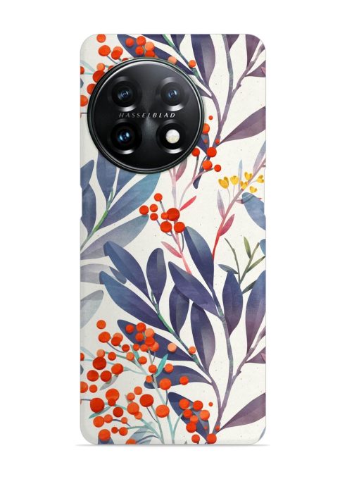 Seamless Floral Pattern Snap Case for Oneplus 11 (5G)