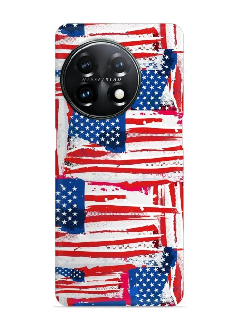 Usa Flag Seamless Snap Case for Oneplus 11 (5G)