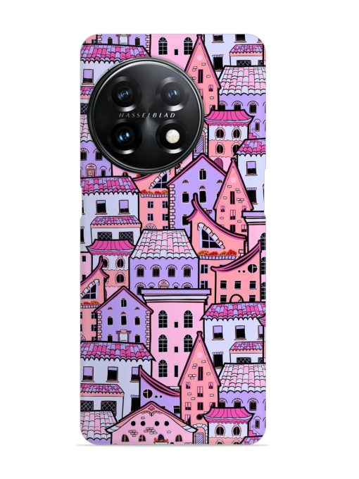 Seamless Pattern Houses Snap Case for Oneplus 11 (5G)