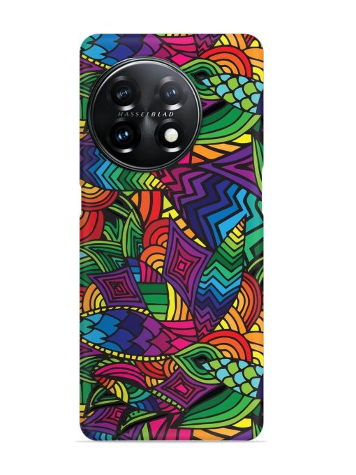 Abstract Multicolor Seamless Snap Case for Oneplus 11 (5G) Zapvi