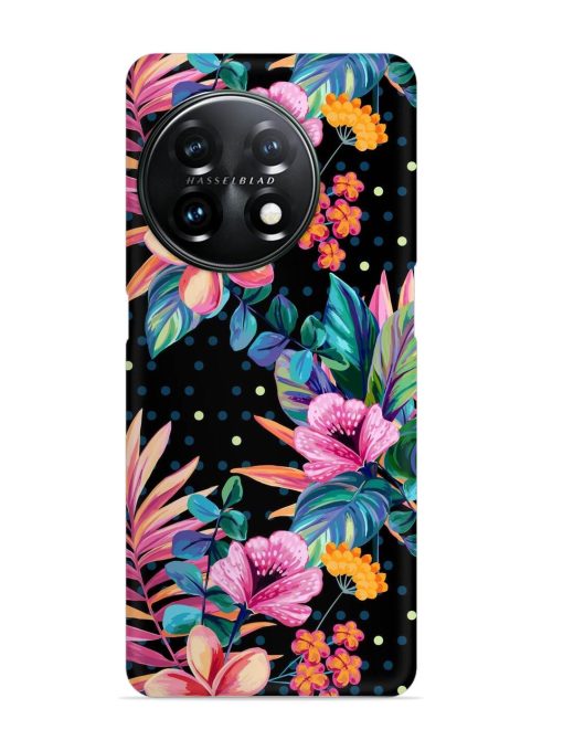 Seamless Floral Pattern Snap Case for Oneplus 11 (5G)