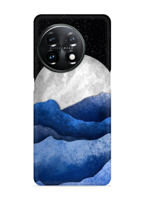 Full Moon Mountain Vector Snap Case for Oneplus 11 (5G) Zapvi