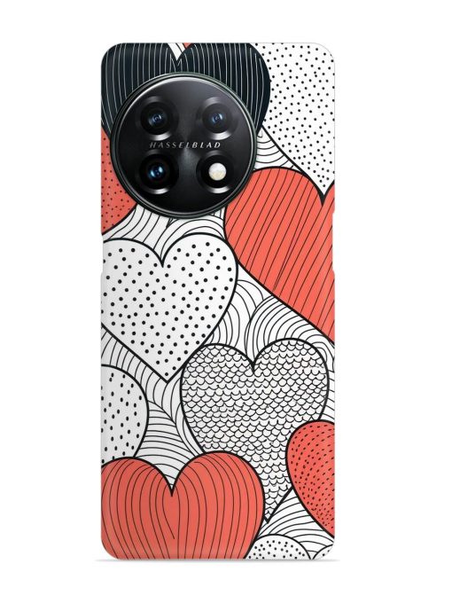 Girly Heart Seamless Snap Case for Oneplus 11 (5G)