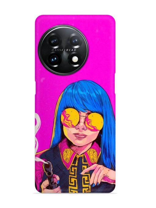 Aesthetic Anime Girl Snap Case for Oneplus 11 (5G)