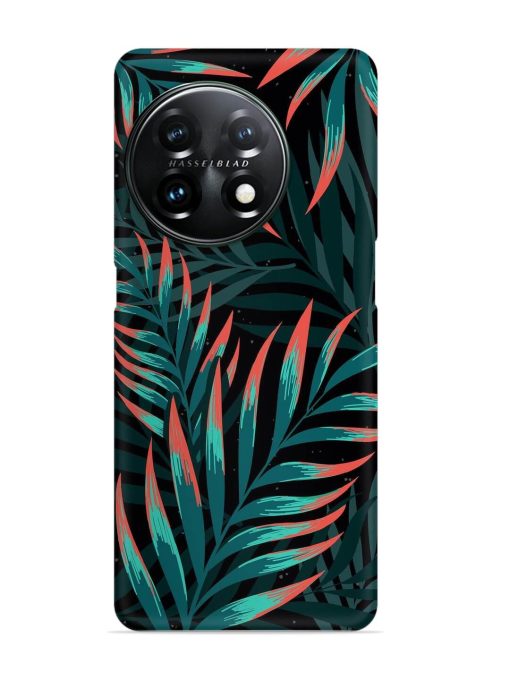 Green Leaf Art Snap Case for Oneplus 11R (5G) Zapvi