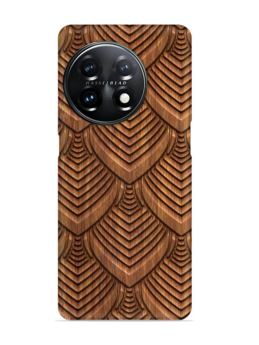 Carved Pattern On Snap Case for Oneplus 11R (5G) Zapvi