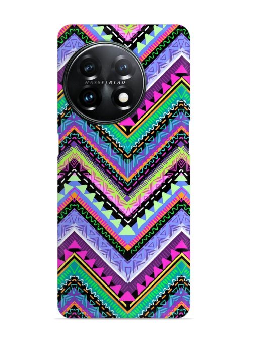 Tribal Aztec Print Snap Case for Oneplus 11R (5G) Zapvi