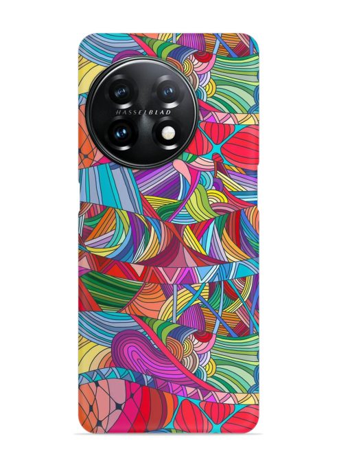 Seamless Patterns Hand Drawn Snap Case for Oneplus 11R (5G) Zapvi