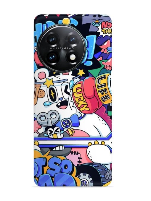 Universal Doodle Snap Case for Oneplus 11R (5G) Zapvi