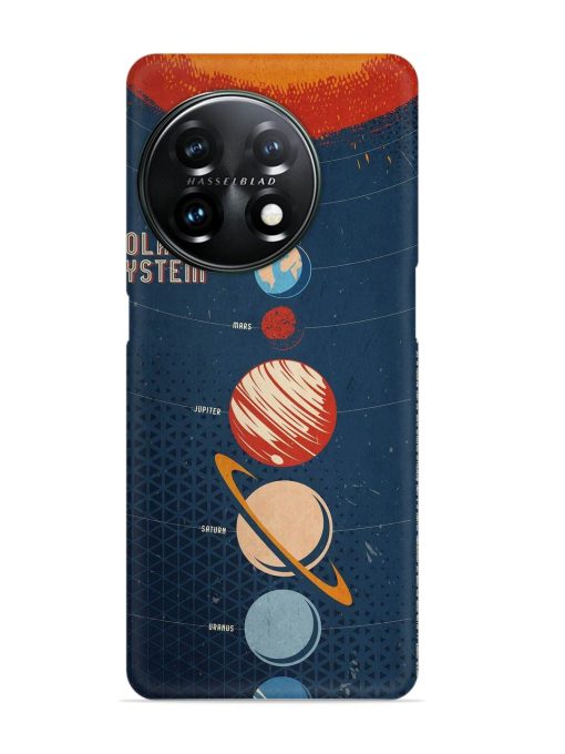 Solar System Vector Snap Case for Oneplus 11R (5G) Zapvi