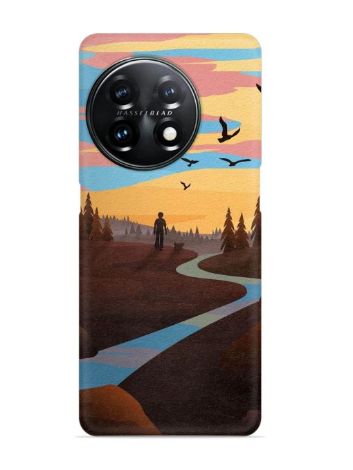 Natural Landscape Art Snap Case for Oneplus 11R (5G) Zapvi