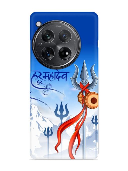 Har Har Mahadev Trishul Snap Case for Oneplus 12 (5G)