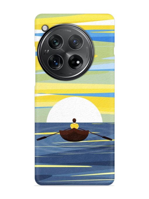 Rowing Person Ferry Paddle Snap Case for Oneplus 12 (5G)