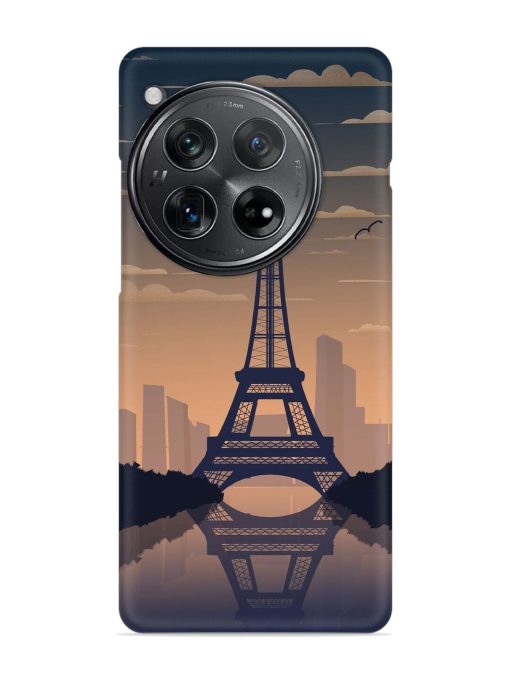 France Paris Eiffel Tower Gradient Snap Case for Oneplus 12 (5G) Zapvi