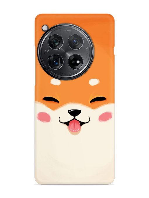 Cute Dog Face Vector Snap Case for Oneplus 12 (5G)