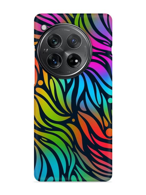 Abstract Leaf Design Snap Case for Oneplus 12 (5G) Zapvi