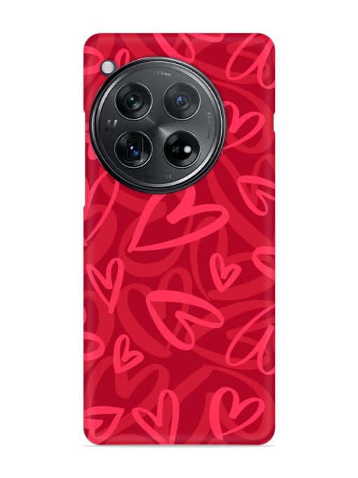 Seamless Romantic Pattern Snap Case for Oneplus 12 (5G)