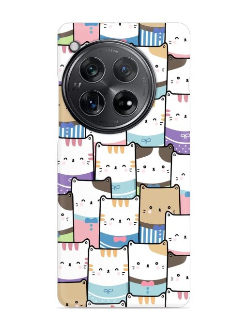 Cute Adorable Cat Snap Case for Oneplus 12 (5G)