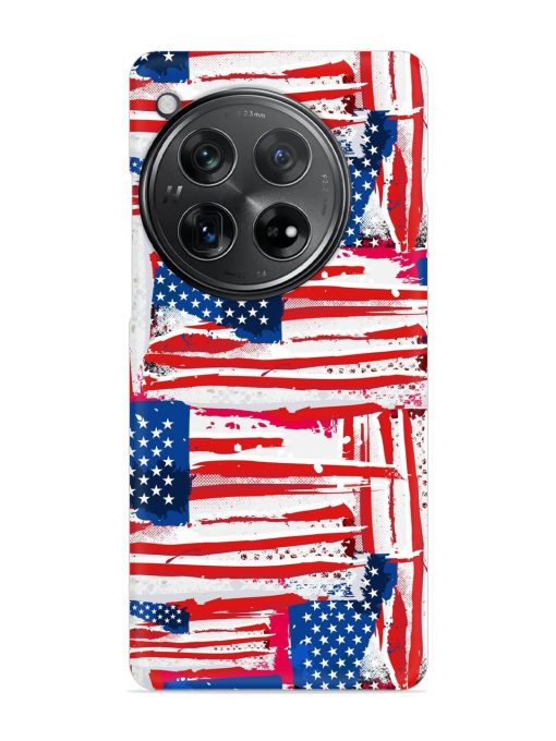 Usa Flag Seamless Snap Case for Oneplus 12 (5G)