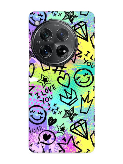 Bright Seamless Pattern Snap Case for Oneplus 12 (5G) Zapvi