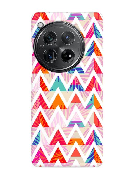 Abstract Triangle Background Snap Case for Oneplus 12 (5G)