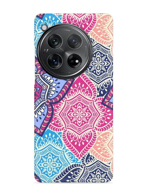 Ethnic Floral Seamless Snap Case for Oneplus 12 (5G) Zapvi