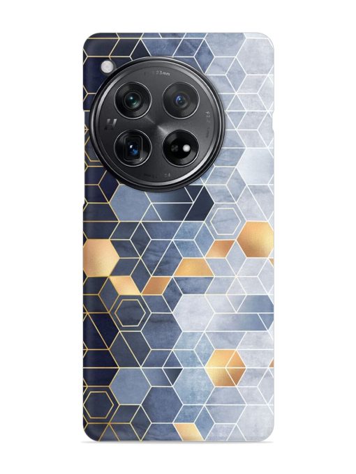 Geometric Abstraction Hexagons Snap Case for Oneplus 12 (5G)