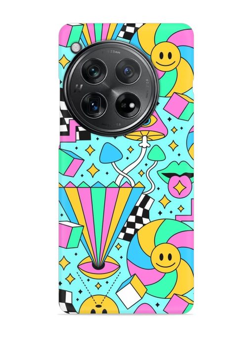 Trippy Rainbow 60S Snap Case for Oneplus 12 (5G)