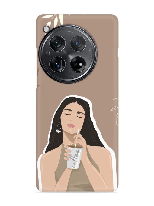 Girl With Coffee Snap Case for Oneplus 12 (5G)