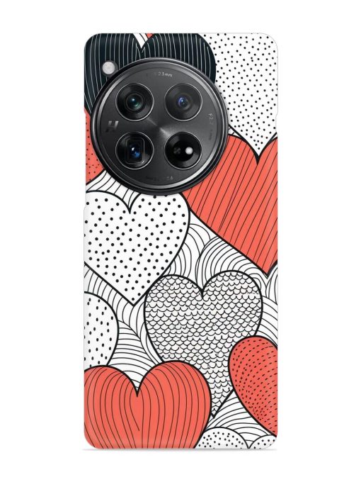 Girly Heart Seamless Snap Case for Oneplus 12 (5G)