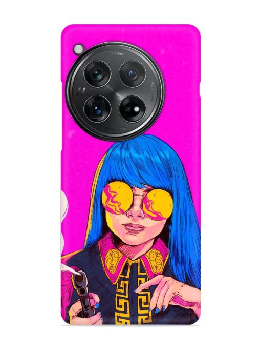 Aesthetic Anime Girl Snap Case for Oneplus 12 (5G)