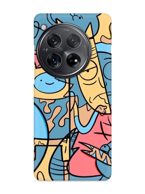 Silly Face Doodle Snap Case for Oneplus 12 (5G)