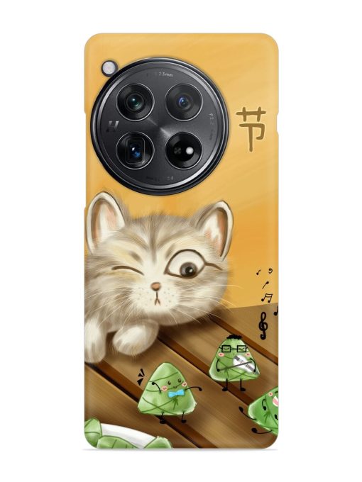 Cat Scorpion Dancing Snap Case for Oneplus 12 (5G)