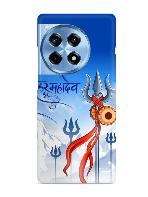 Har Har Mahadev Trishul Snap Case for Oneplus 12R (5G)