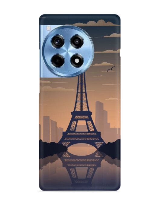 France Paris Eiffel Tower Gradient Snap Case for Oneplus 12R (5G) Zapvi