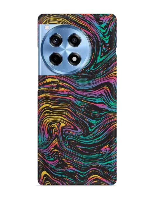 Abstract Liquid Colors Snap Case for Oneplus 12R (5G) Zapvi