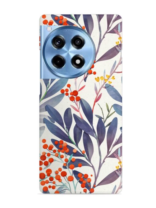 Seamless Floral Pattern Snap Case for Oneplus 12R (5G) Zapvi