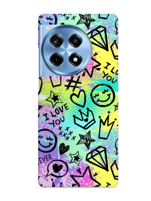 Bright Seamless Pattern Snap Case for Oneplus 12R (5G) Zapvi