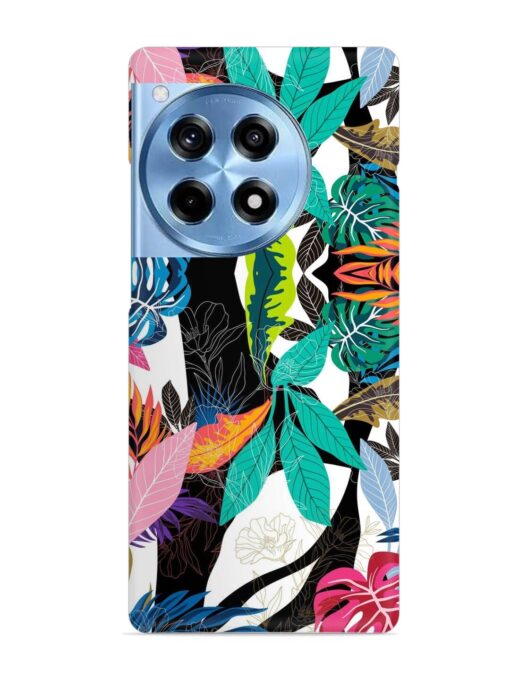 Floral Pattern Bright Snap Case for Oneplus 12R (5G)