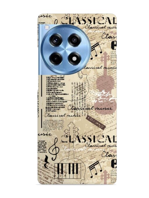 Classical Music Lpattern Snap Case for Oneplus 12R (5G) Zapvi