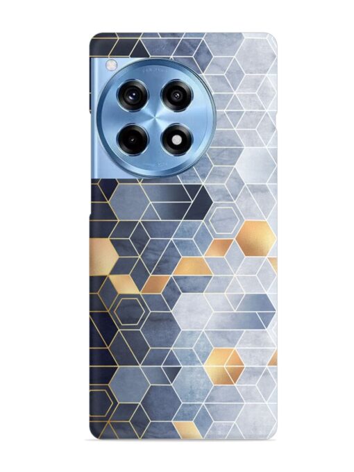 Geometric Abstraction Hexagons Snap Case for Oneplus 12R (5G)