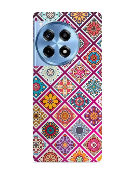 Seamless Tile Pattern Snap Case for Oneplus 12R (5G) Zapvi