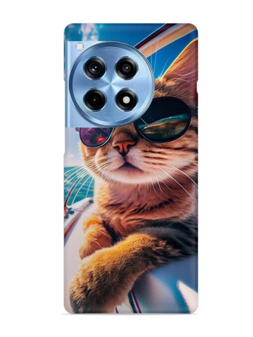 Cat In Style Snap Case for Oneplus 12R (5G) Zapvi