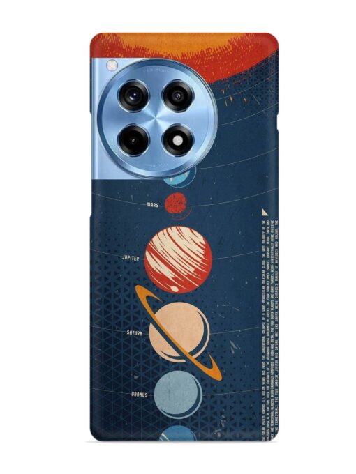 Solar System Vector Snap Case for Oneplus 12R (5G) Zapvi