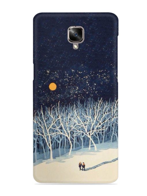 Full Moon Snowshoe Tour Snap Case for Oneplus 3 Zapvi