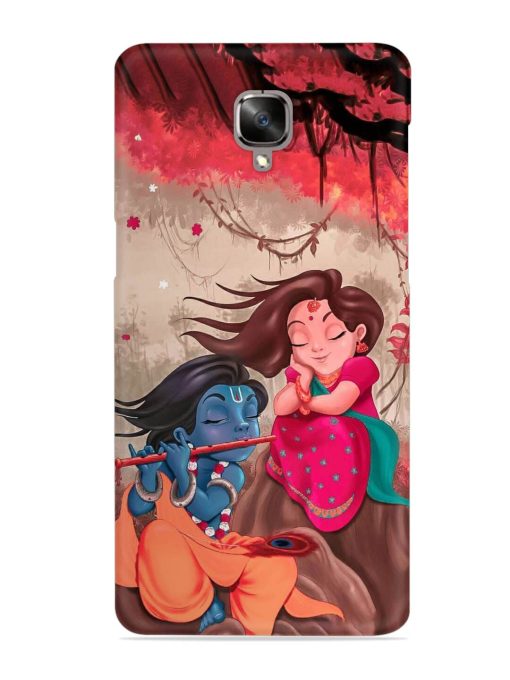 Radhe Krishna Water Art Snap Case for Oneplus 3