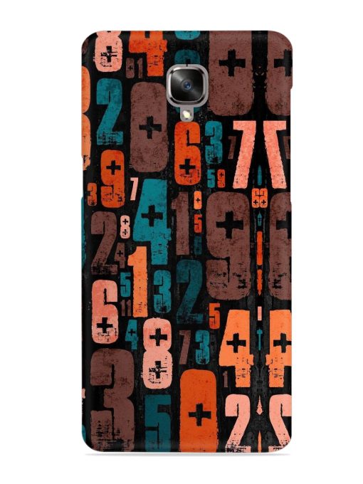 0 To 9 Art Snap Case for Oneplus 3 Zapvi