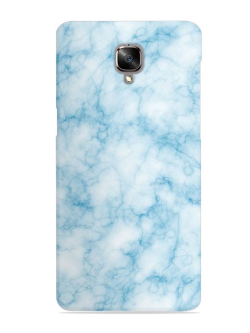 Blue White Natural Marble Snap Case for Oneplus 3 Zapvi