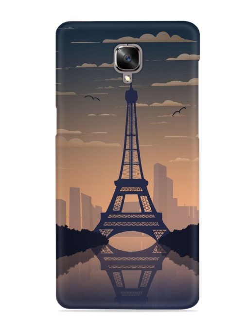 France Paris Eiffel Tower Gradient Snap Case for Oneplus 3 Zapvi