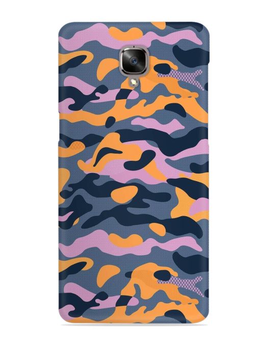 Camouflage Army Military English Orange Art Snap Case for Oneplus 3 Zapvi